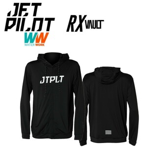 ジェットパイロット JETPILOT 2023 ラッシュガード フード付き 長袖 送料無料 RX ボルト L/S フーディッド ラッシー JA22613 ブラック 2XL