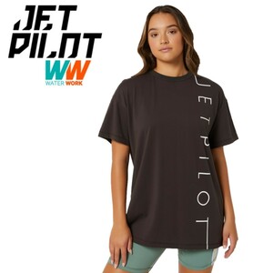 ジェットパイロット JETPILOT 2023 Tシャツ レディース 半袖 送料無料 リニア SS Tシャツ S22008 チャコール 8/S