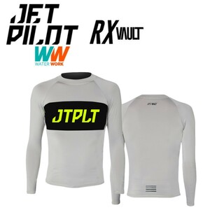 ジェットパイロット JETPILOT 2023 ラッシュガード 長袖 送料無料 RX ボルト L/S ラッシー JA22507 グレー L インナーにも