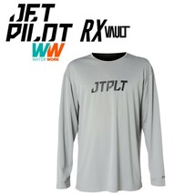 ジェットパイロット JETPILOT 2023 ラッシュガード 長袖 送料無料 RX ボルト L/S ハイドロ レース ジャージ JA22616 グレー M_画像1