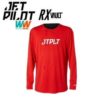 ジェットパイロット JETPILOT 2023 ラッシュガード 長袖 送料無料 RX ボルト L/S ハイドロ レース ジャージ JA22616 レッド L