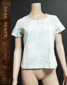 【1点限り】CARVEN カルヴェン フラワー花柄 Tシャツ 半袖 レディース size 42