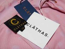 【1点限り】クレイサス CLATHAS ドット柄 ジャケット シャツ ピンク レディース size 38_画像3