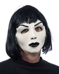  America made The go-ni Studio Halloween party cosplay horror black . woman equipment fancy dress mask hand made Zagone Studios<Hot Goth>