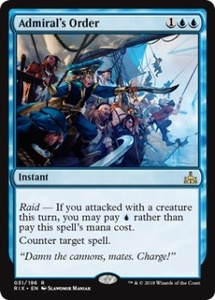 MTG　提督の命令　在庫日2枚まで　イクサランの相克　RIX　★他多数出品中