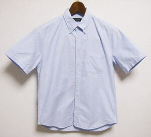 日本製 FREAK'S STORE フリークスストア オックスフォード ボタンダウン 半袖シャツ サイズ36 ブルー アイビー トラッド