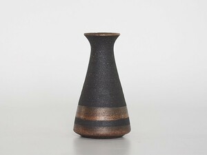 花瓶 一輪挿し 銀嶺ラッパ型ミニ花入 フラワーベース 器 壺 陶器 おしゃれ 小さい シンプル 信楽