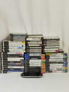 NN0303　686 SONY PSP 3000 本体　ブラック　プレステ　PS2 PS3　PS4 ソフト　ゲームカセット　68点　まとめて　ジャンク
