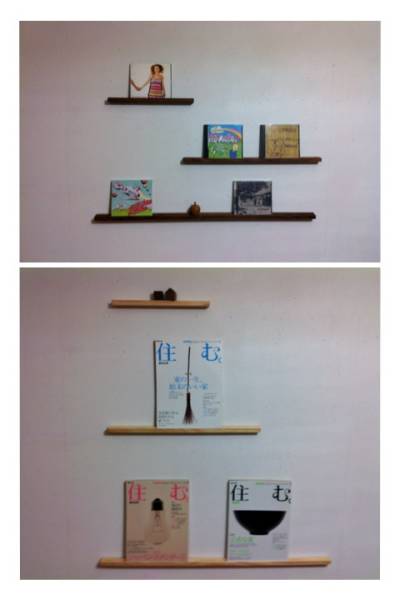 Natural wood display bar display shelf natural country, handmade works, interior, miscellaneous goods, others