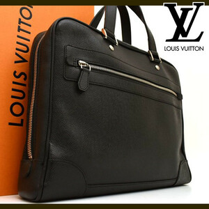 ■極美品■ ルイヴィトン Louis Vuitton タイガ イゴール メンズ ビジネスバッグ ブリーフケース レザー かばん 黒 M31172 1円 定価33万