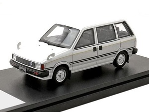 ■即決Hi-Story（ハイストーリー） 1/43【日産 プレーリー JW-G 1982 (ホワイト/シルバーM) HS294SL