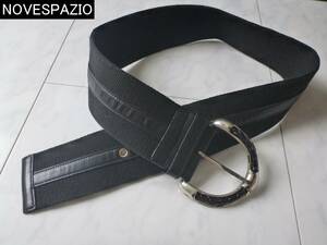 1 ten thousand NOVESPAZIO Novesrazio black campus × original leather belt lady's 