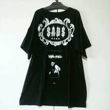 ブラック M 黒夢 清春 SADS cloths of the evil 2Girls BIG Tシャツ KUROYUME KIYOHARU SADS サッズ_画像2