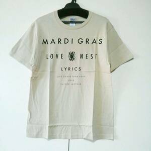 ベージュ S 黒夢 清春 MARDI GRAS LOVE NEST LYRICS ギルダン Tシャツ KUROYUME KIYOHARU SADS サッズ