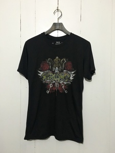 美品☆AERO SMITH × ROCK LEGEND S 半袖Tシャツ バンドT パンクロック 黒 ブラック