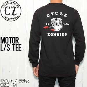 【送料無料】ロンT ロングスリーブTシャツ Cycle Zombies サイクルゾンビーズ MOTOR L/S TEE CZ-MSLST-027　 XLサイズ