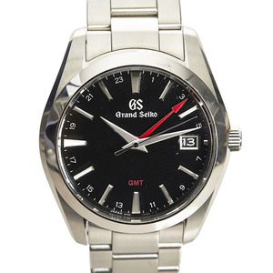 セイコー 9F クオーツ GMT グランドセイコー 腕時計 SBGN013 9F86-0AF0 クオーツ ステンレススチール メンズ SEIKO 【中古】