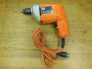 【中古】 Black&Decker ブラックアンドデッカー DOUBLE INSULATED 1/4"DRILL 電気ドリル