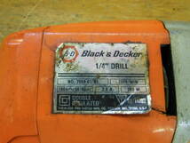 【中古】 Black&Decker ブラックアンドデッカー DOUBLE INSULATED 1/4"DRILL 電気ドリル_画像7