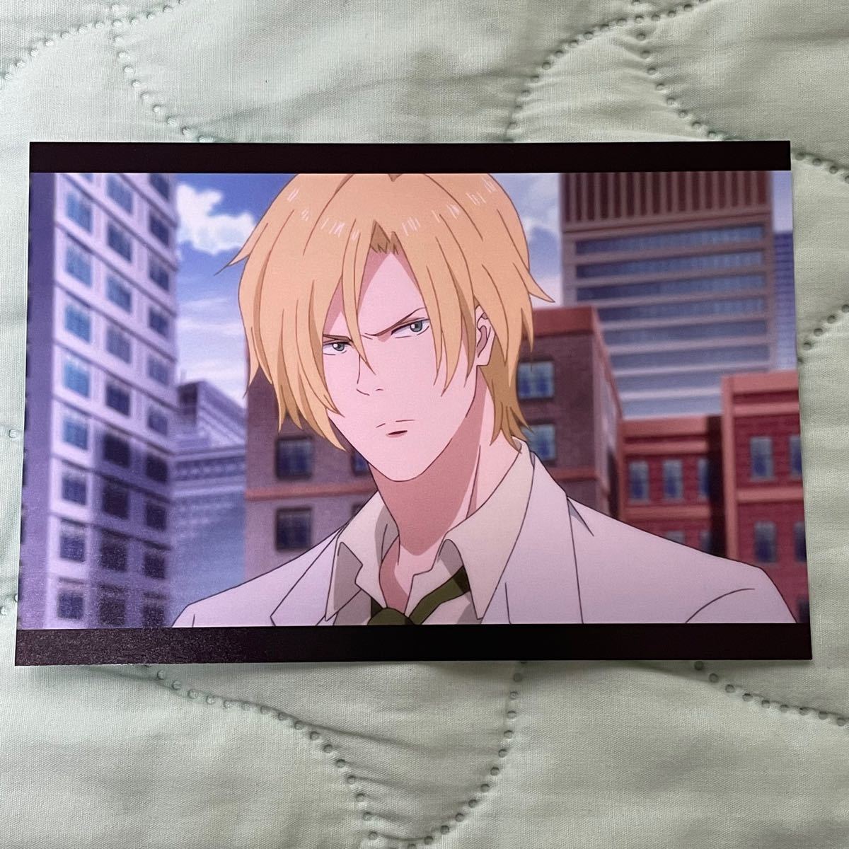 BANANA FISH ピアス グリーンカルセドニー アッシュ バースデー ギフト