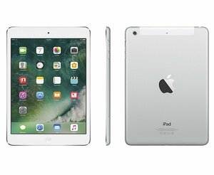 【★格安】SIMフリー 白ロム Apple iPad mini2 32GB Wi-Fi+Cellular iPad mini Retina シルバー A1490 美品★充電ケーブルおまけ付★No.77