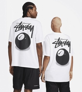 即決 XL 2022 STUSSY & NIKE 8 BALL TEE　白 / WHITE　XLサイズ　新品　国内正規品 ステューシー 8ボール Tシャツ レターパックプラス