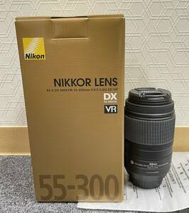 【MIA2621】1円スタート! Nikon カメラレンズ 未使用 NIKKOR LENS 55-300mm DX ニコン にこん 手ぶれ補正機能 使用説明書付き 付属品付き