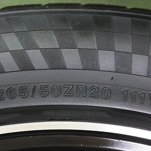 美品★傷無し LASTYLE 8.5J+18 6H139.7 ★夏用 Radar Dimax 265/50R20 プラド ハイラックス サーフ FJクルーザー 等にの画像6