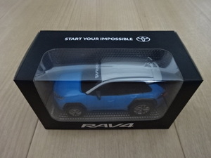 カラーサンプル ミニカー トヨタ TOYOTA RAV4 ラブフォー ラヴフォー ラブ４ アッシュグレー × シアンメタリック プルバックカー 非売品