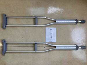 アルミ軽量松葉杖 Crutch gray Mサイズ おてがる配送(ゆうパック) 手渡し・持参可