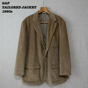 GAP CORDUROY TAILORED JACKET 1990s XL OLD GAP Gap corduroy tailored jacket Old Gap 1990 period 