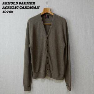 ARNOLD PALMER By ROBERT BRUCE ACRYLIC CARDIGAN 1970s XLT Vintage アーノルドパーマー アクリルカーディガン 1970年代 ヴィンテージ