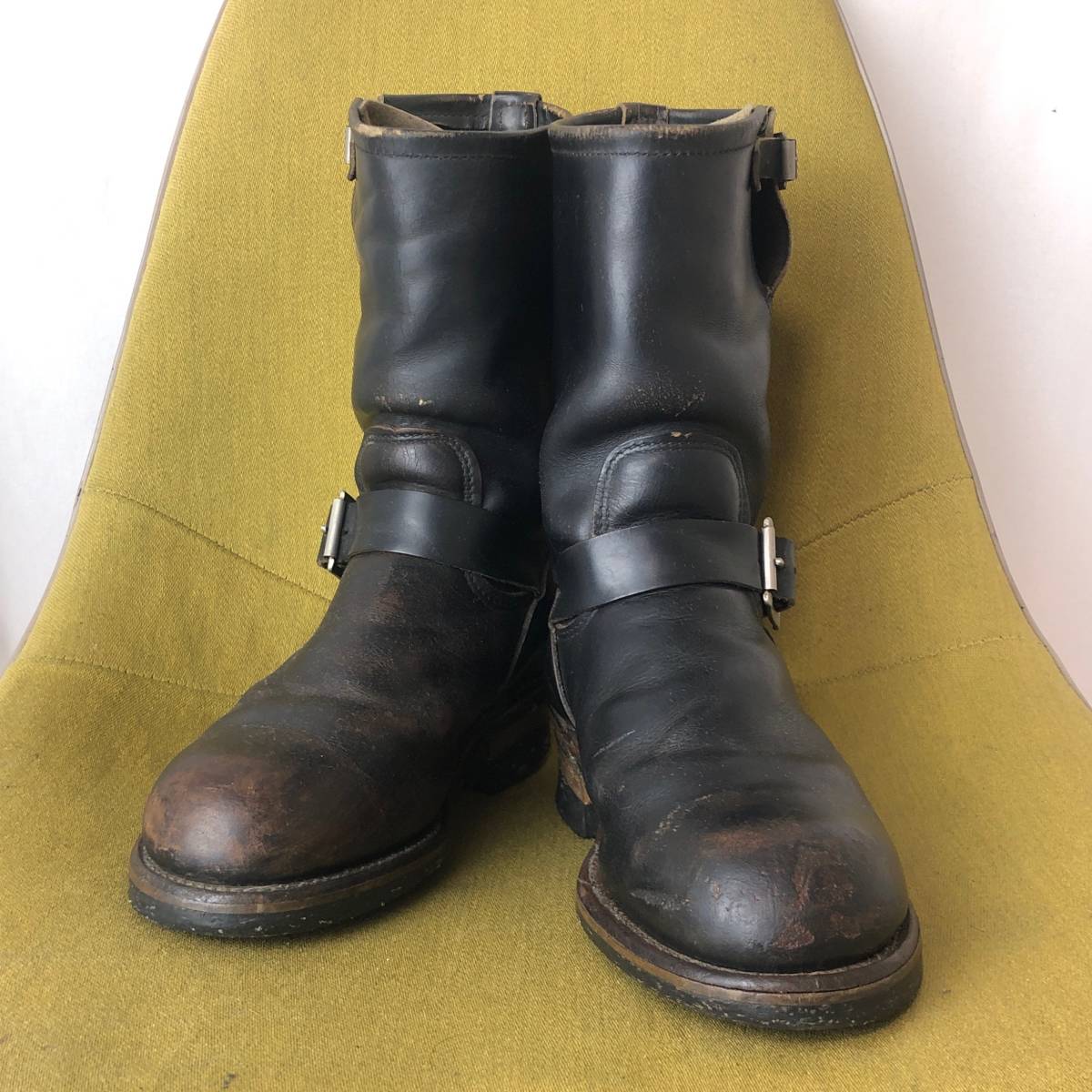 売れ筋がひ新作! 【88年10月製造】RED WING エンジニアブーツ 激茶芯