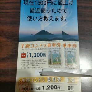 北海道　ルスツリゾート　羊蹄ゴンドラ　乗車券2枚セット　ニセコ旅行　クーポン　割引チケット