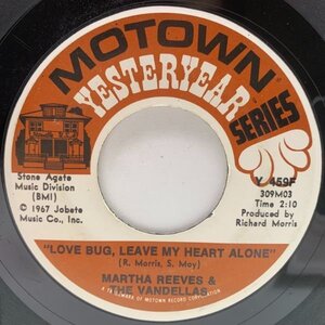 USプレス 7インチ MARTHA REEVES And THE VANDELLAS Love Bug, Leave My Heart Alone (Motown) 良質ノーザンソウル 45RPM. 