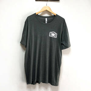 【980円スタート】USA 古着 Tシャツ 両面プリント メンズ2XL クルーネック オーバーサイズ カーキ 古着卸 BA0170