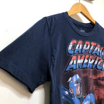 USA 古着 Tシャツ プリント メンズS クルーネック キャプテンアメリカ マーベル アメコミ 古着卸 BA0173_画像5