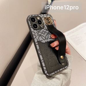 iPhone12pro ケース スマホケース バンド付き 高級 大人 メンズ レディース カード入れ アイフォン アイホンケース