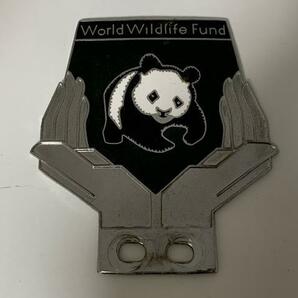 WWF 世界自然保護基金 カーバッジ パンダ 希少 1970 当時物の画像1