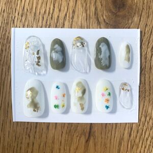 ネイルチップ ニュアンスネイル チグハグネイル