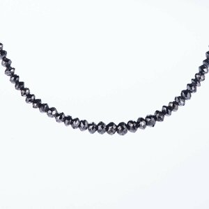 売り切り　30ct ブラックダイヤモンド ホワイトゴールドネックレス BD: 30ct K18WG black diamond