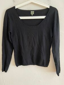 [Бесплатная доставка] Используется Calvin Klein Carbank Line Line Sweater Black Size M M