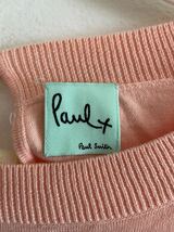 【送料無料】中古 PAUL SMITH ポール スミス ニット コットン ブラウス ピンク サイズM_画像2