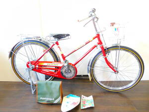  Showa Retro practical use unused indoor keeping goods rare Fuji bicycle Fuji pet FUJI PT22 day rice Fuji 22 -inch for girl bicycle dead stock 