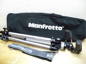 ★Manfrotto(マンフロット)◆PROFESSIONAL TRIPOD ART.190 (Serial 190/DD29) + ♯141RC●プロ用・三脚+雲台◆