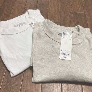 新品 未使用 ジーユー GU Tシャツ 白、ナチュラル 2枚セット