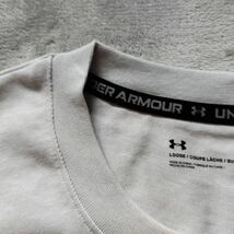 L 新品正規品 UNDER ARMOUR アンダーアーマー 半袖 Tシャツ スポーツウェア トレーニング ランニング グレー 1371912-014_画像5