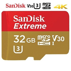 32GB サンディスク microSDHCカード 32GB Extreme 100MB/s A1対応 SDアダプタ付き SDSQXAF-032-GN6MA