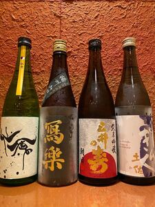 【4本セット】写楽 仙禽 三井の寿 土佐しらぎく 720ml 朝日 播州山田錦