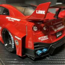 新品未展示品　イグニッションモデル 1/18 LB★WORKS リバティーウォーク　日産スカイライン　WORKS 35GT-RR Red_画像8